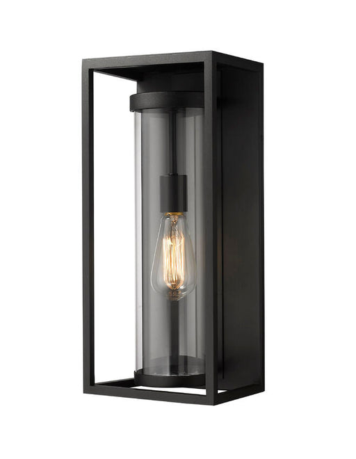 Outdoor Wall Light Z-Lite 584M-BK Dunbroch Coastal Grade Medium Outdoor Wall Light Black Z-Lite