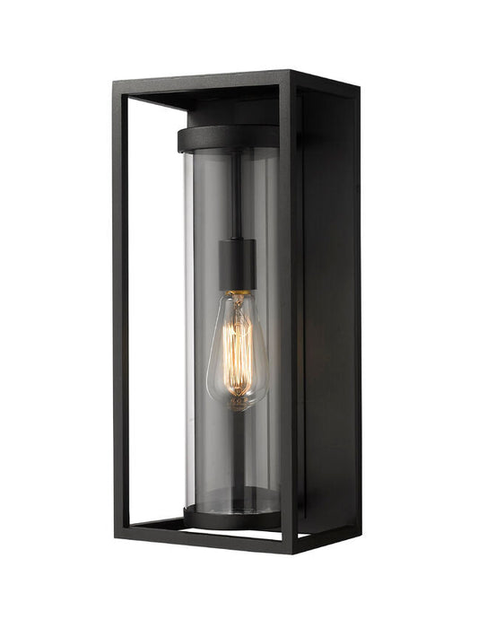 Outdoor Wall Light Z-Lite 584M-BK Dunbroch Coastal Grade Medium Outdoor Wall Light Black Z-Lite