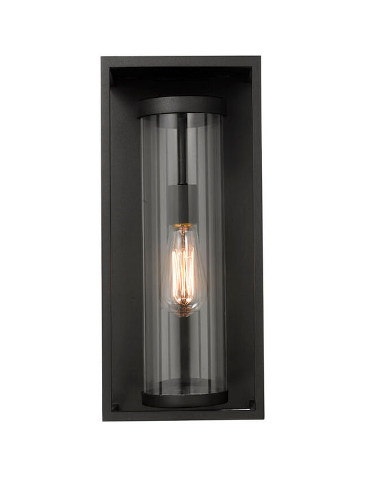 Outdoor Wall Light Z-Lite 584M-BK Dunbroch Coastal Grade Medium Outdoor Wall Light Black Z-Lite