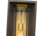 Outdoor Wall Light Z-Lite 584M-DBZ-OBS Deep Bronze + Outdoor Brass Dunbroch 1 Light Outdoor Wall Light Z-Lite
