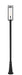 Outdoor Post Mounted Fixture Z-Lite 584PHBR-519P-BK Black Dunbroch 1 Light Outdoor Post Mounted Fixture Z-Lite