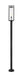 Outdoor Post Mounted Fixture Z-Lite 584PHBR-567P-BK Black Dunbroch 1 Light Outdoor Post Mounted Fixture Z-Lite