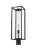 Outdoor Post Mount Fixture Z-Lite 584PHBR-BK Black Dunbroch 1 Light Outdoor Post Mount Fixture Z-Lite