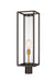 Outdoor Post Mount Fixture Z-Lite 584PHBR-DBZ-OBS Deep Bronze + Outdoor Brass Dunbroch 1 Light Outdoor Post Mount Fixture Z-Lite