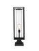 Outdoor Pier Mounted Fixture Z-Lite 584PHBS-SQPM-BK Black Dunbroch 1 Light Outdoor Pier Mounted Fixture Z-Lite