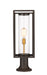 Outdoor Pier Mounted Fixture Z-Lite 584PHMR-553PM-DBZ Deep Bronze + Outdoor Brass Dunbroch 1 Light Outdoor Pier Mounted Fixture Z-Lite