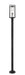 Outdoor Post Mounted Fixture Z-Lite 584PHMR-567P-BK Black Dunbroch 1 Light Outdoor Post Mounted Fixture Z-Lite