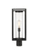 Outdoor Post Mount Fixture Z-Lite 584PHMR-BK Black Dunbroch 1 Light Outdoor Post Mount Fixture Z-Lite