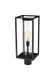 Outdoor Post Mount Fixture Z-Lite 584PHMR-BK Black Dunbroch 1 Light Outdoor Post Mount Fixture Z-Lite