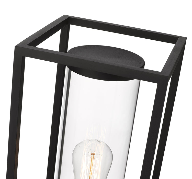 Outdoor Post Mount Fixture Z-Lite 584PHMR-BK Black Dunbroch 1 Light Outdoor Post Mount Fixture Z-Lite