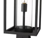 Outdoor Post Mount Fixture Z-Lite 584PHMS-BK Black Dunbroch 1 Light Outdoor Post Mount Fixture Z-Lite