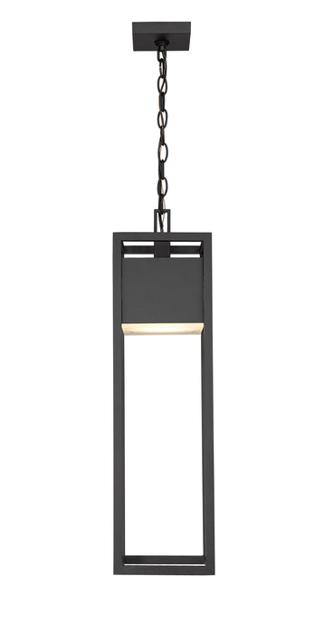 Outdoor Chain Mount Ceiling Fixture Z-Lite 585CHB-BK-LED Black Barwick 1 Light Outdoor Chain Mount Ceiling Fixture Z-Lite