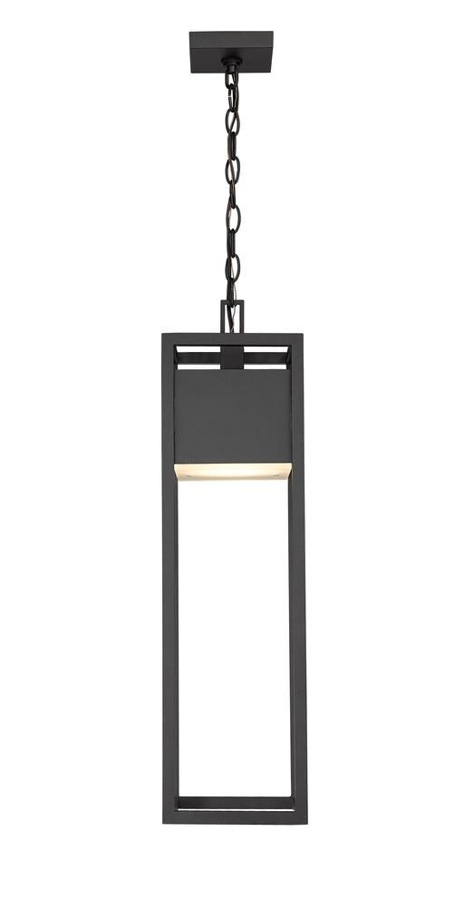 Outdoor Chain Mount Ceiling Fixture Z-Lite 585CHB-BK-LED Black Barwick 1 Light Outdoor Chain Mount Ceiling Fixture Z-Lite