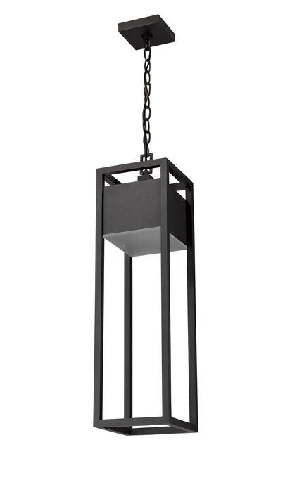 Outdoor Chain Mount Ceiling Fixture Z-Lite 585CHB-BK-LED Black Barwick 1 Light Outdoor Chain Mount Ceiling Fixture Z-Lite
