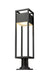 Outdoor Pier Mounted Fixture Z-Lite 585PHBR-533PM-BK-LED Black Barwick 1 Light Outdoor Pier Mounted Fixture Z-Lite
