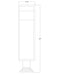 Outdoor Pier Mounted Fixture Z-Lite 585PHBR-533PM-BK-LED Black Barwick 1 Light Outdoor Pier Mounted Fixture Z-Lite