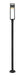 Outdoor Post Mounted Fixture Z-Lite 585PHBR-567P-BK-LED Black Barwick 1 Light Outdoor Post Mounted Fixture Z-Lite