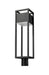 Outdoor Post Mount Fixture Z-Lite 585PHBR-BK-LED Black Barwick 1 Light Outdoor Post Mount Fixture Z-Lite