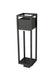 Outdoor Post Mount Fixture Z-Lite 585PHBS-BK-LED Black Barwick 1 Light Outdoor Post Mount Fixture Z-Lite