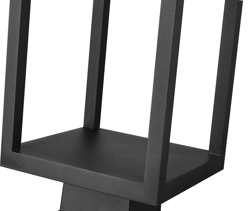 Outdoor Post Mount Fixture Z-Lite 585PHBS-BK-LED Black Barwick 1 Light Outdoor Post Mount Fixture Z-Lite
