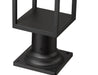 Outdoor Pier Mounted Fixture Z-Lite 585PHMR-533PM-BK-LED Black Barwick 1 Light Outdoor Pier Mounted Fixture Z-Lite