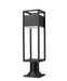 Outdoor Pier Mounted Fixture Z-Lite 585PHMR-533PM-BK-LED Black Barwick 1 Light Outdoor Pier Mounted Fixture Z-Lite