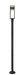Outdoor Post Mounted Fixture Z-Lite 585PHMR-567P-BK-LED Black Barwick 1 Light Outdoor Post Mounted Fixture Z-Lite