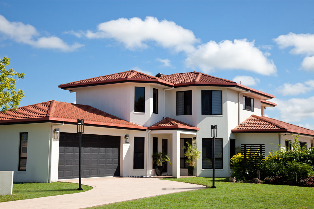 Outdoor Post Mounted Fixture Z-Lite 585PHMR-567P-BK-LED Black Barwick 1 Light Outdoor Post Mounted Fixture Z-Lite