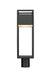 Outdoor Post Mount Fixture Z-Lite 585PHMR-BK-LED Black Barwick 1 Light Outdoor Post Mount Fixture Z-Lite