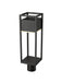 Outdoor Post Mount Fixture Z-Lite 585PHMR-BK-LED Black Barwick 1 Light Outdoor Post Mount Fixture Z-Lite