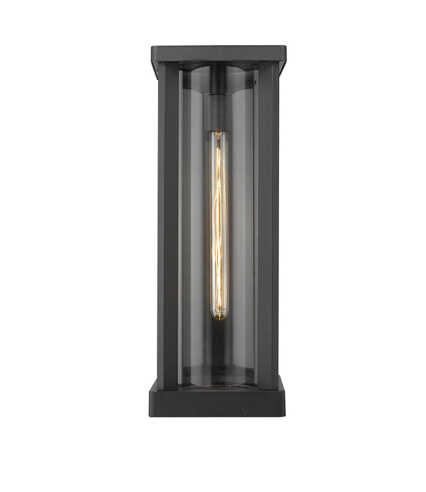 Outdoor Wall Light Z-Lite 586B-BK Black Glenwood 1 Light Outdoor Wall Light Z-Lite
