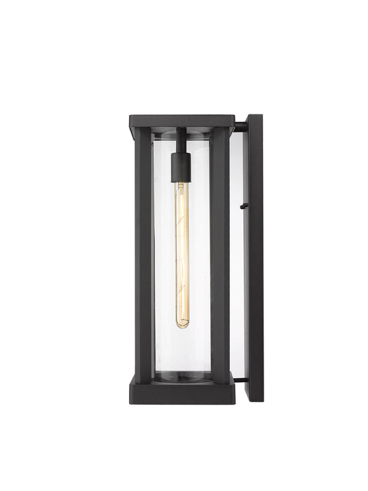 Outdoor Wall Light Z-Lite 586B-BK Black Glenwood 1 Light Outdoor Wall Light Z-Lite