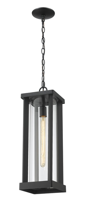 Outdoor Chain Mount Ceiling Fixture Z-Lite 586CHB-BK Black Glenwood 1 Light Outdoor Chain Mount Ceiling Fixture Z-Lite