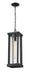 Outdoor Chain Mount Ceiling Fixture Z-Lite 586CHB-BK Black Glenwood 1 Light Outdoor Chain Mount Ceiling Fixture Z-Lite