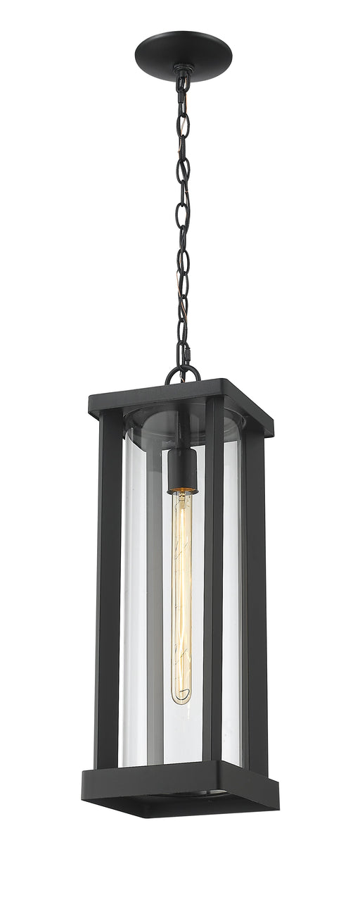 Outdoor Chain Mount Ceiling Fixture Z-Lite 586CHB-BK Black Glenwood 1 Light Outdoor Chain Mount Ceiling Fixture Z-Lite