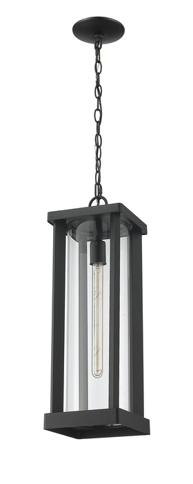 Outdoor Chain Mount Ceiling Fixture Z-Lite 586CHB-BK Black Glenwood 1 Light Outdoor Chain Mount Ceiling Fixture Z-Lite