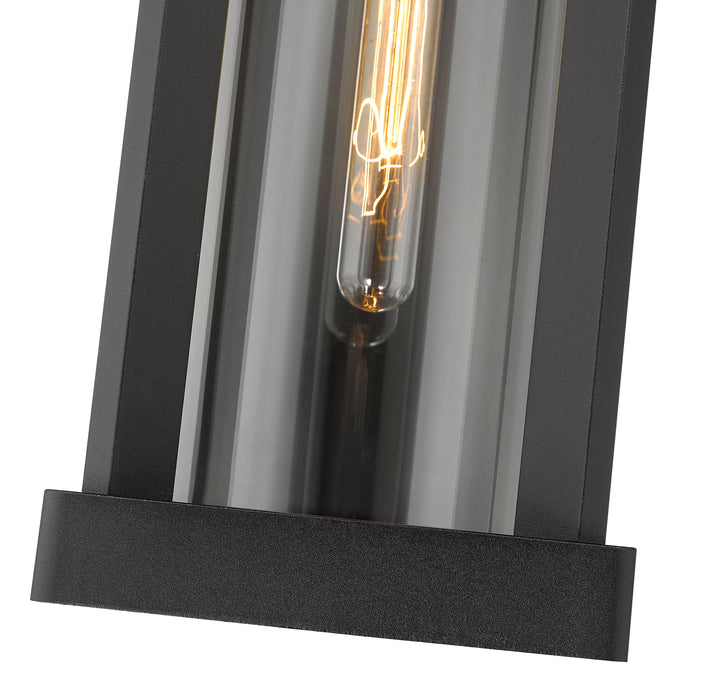 Outdoor Wall Light Z-Lite 586M-BK Black Glenwood 1 Light Outdoor Wall Light Z-Lite