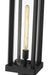 Outdoor Pier Mounted Fixture Z-Lite 586PHBR-533PM-BK Black Glenwood 1 Light Outdoor Pier Mounted Fixture Z-Lite