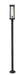Outdoor Post Mounted Fixture Z-Lite 586PHBR-567P-BK Black Glenwood 1 Light Outdoor Post Mounted Fixture Z-Lite