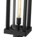 Outdoor Post Mount Fixture Z-Lite 586PHBR-BK Black Glenwood 1 Light Outdoor Post Mount Fixture Z-Lite