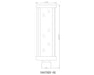 Outdoor Post Mount Fixture Z-Lite 586PHBR-BK Black Glenwood 1 Light Outdoor Post Mount Fixture Z-Lite