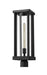Outdoor Post Mount Fixture Z-Lite 586PHBR-BK Black Glenwood 1 Light Outdoor Post Mount Fixture Z-Lite