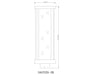 Outdoor Post Mount Fixture Z-Lite 586PHBS-BK Black Glenwood 1 Light Outdoor Post Mount Fixture Z-Lite