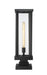 Outdoor Pier Mounted Fixture Z-Lite 586PHBS-SQPM-BK Black Glenwood 1 Light Outdoor Pier Mounted Fixture Z-Lite