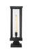 Outdoor Pier Mounted Fixture Z-Lite 586PHBS-SQPM-BK Black Glenwood 1 Light Outdoor Pier Mounted Fixture Z-Lite