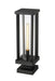 Outdoor Pier Mounted Fixture Z-Lite 586PHBS-SQPM-BK Black Glenwood 1 Light Outdoor Pier Mounted Fixture Z-Lite