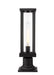Outdoor Pier Mounted Fixture Z-Lite 586PHMR-533PM-BK Black Glenwood 1 Light Outdoor Pier Mounted Fixture Z-Lite