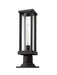 Outdoor Pier Mounted Fixture Z-Lite 586PHMR-533PM-BK Black Glenwood 1 Light Outdoor Pier Mounted Fixture Z-Lite