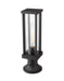 Outdoor Pier Mounted Fixture Z-Lite 586PHMR-553PM-BK Black Glenwood 1 Light Outdoor Pier Mounted Fixture Z-Lite