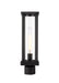 Outdoor Post Mount Fixture Z-Lite 586PHMR-BK Black Glenwood 1 Light Outdoor Post Mount Fixture Z-Lite
